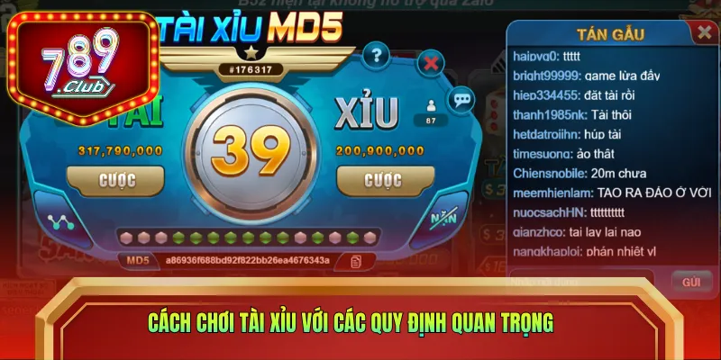 Cách chơi tài xỉu với các quy định quan trọng